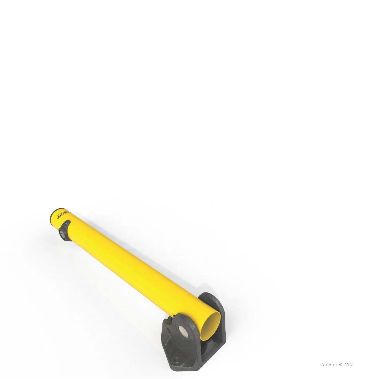 Autolok Yellow Fold Down Lockable Parking Post image 2