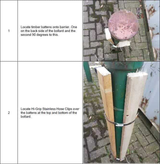 Large Plastic Bollard Sleeve Cover image 3