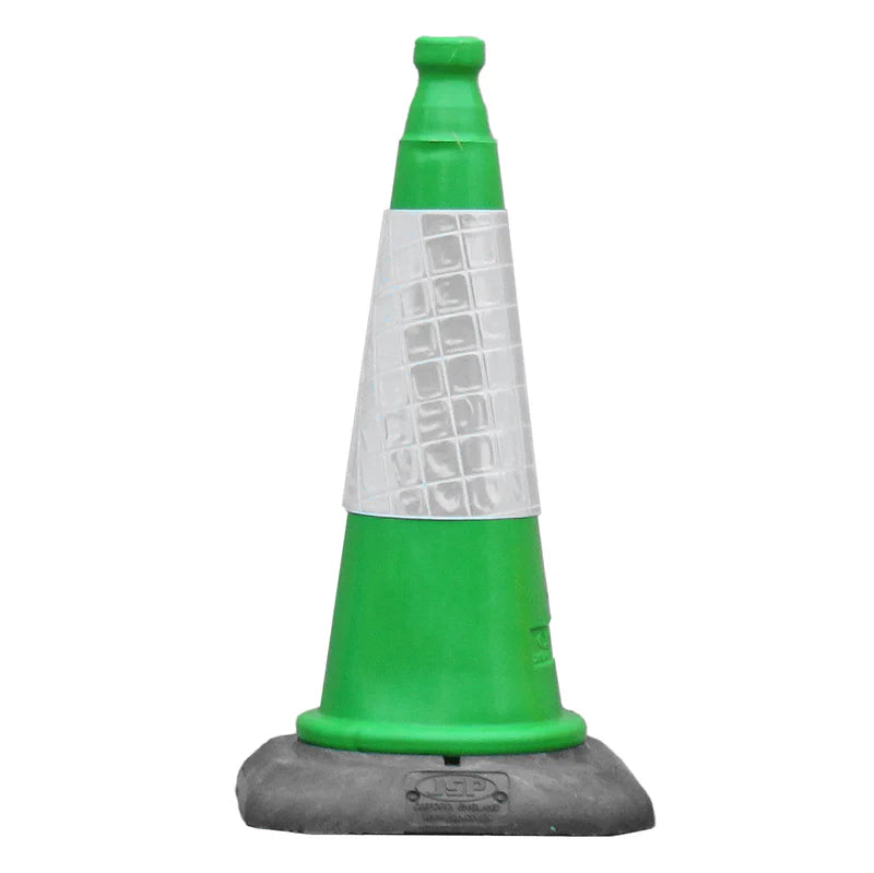 Green Traffic Cones 500mm, 750mm, 1000mm Road Cones JSP Dominator