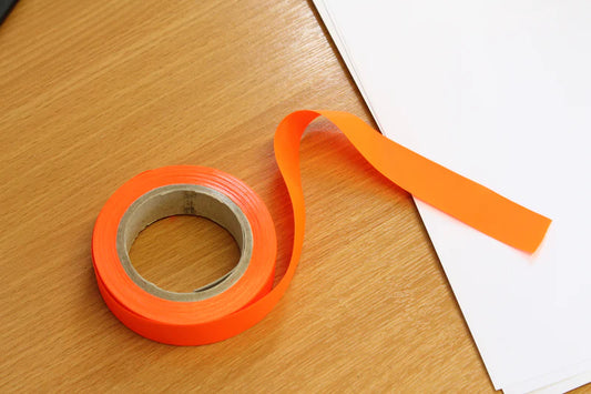 Barrier & Cone Tape / Rope - Orange Fabglo - 25m Roll | HDJ000-200-800